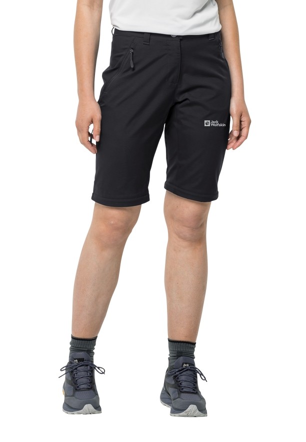 Black Jack Wolfskin Active Track Zip Off Women Hiking Pants | 35278908