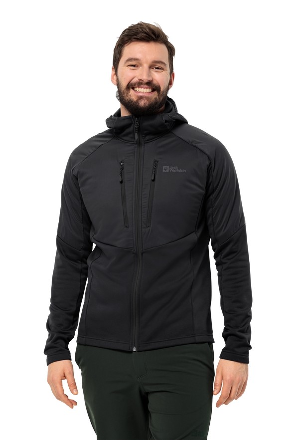 Black Jack Wolfskin Alpgrat Pro Ins Fz Men Fleece Jackets | 15765893