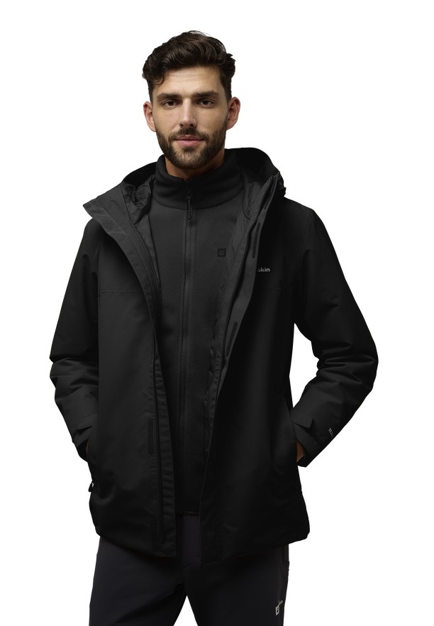 Black Jack Wolfskin Altenberg 3in1 Men Jackets | 86981344