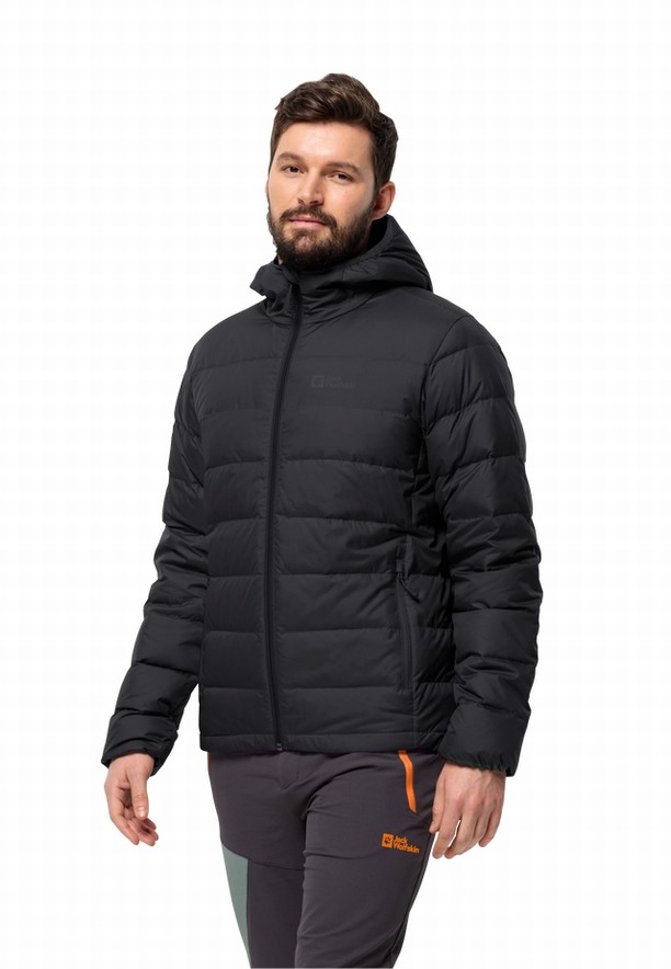 Black Jack Wolfskin Ather Hoody Men Down Jackets | 96209262