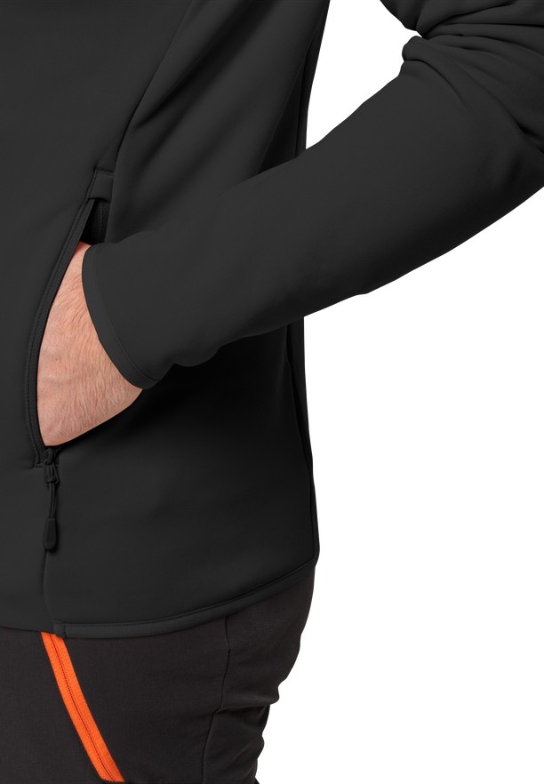 Black Jack Wolfskin Baiselberg Fz Men Fleece Jackets | 90922287