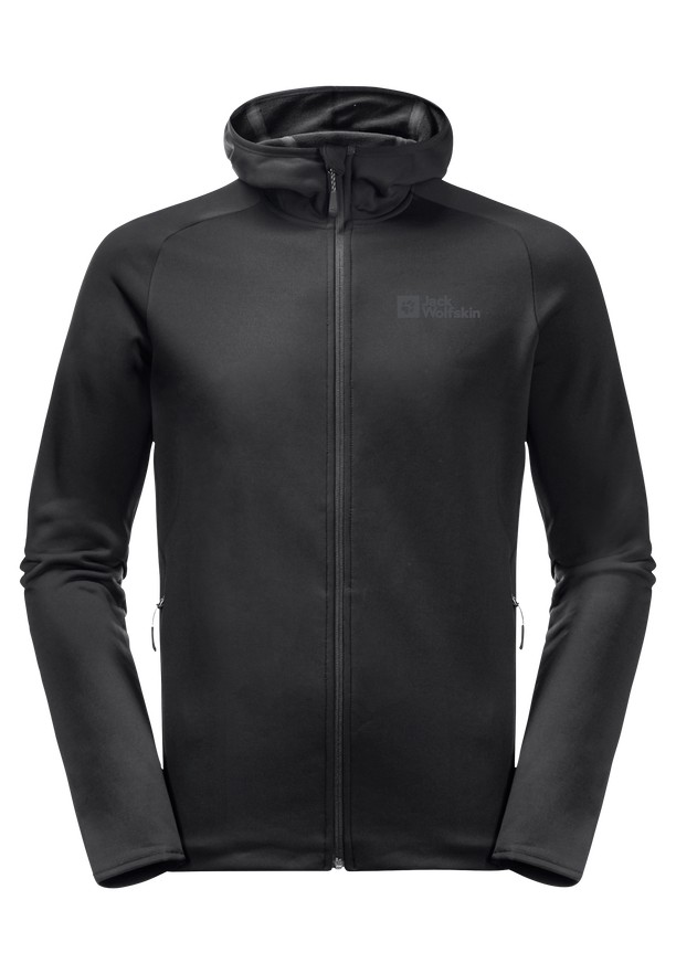 Black Jack Wolfskin Baiselberg Hooded Fz Men Fleece Jackets | 18671526