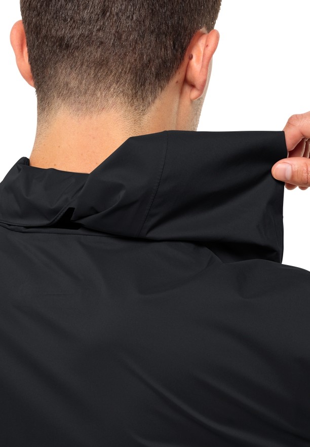 Black Jack Wolfskin Bike Commute 2.5l Men Rain Jackets | 95440695