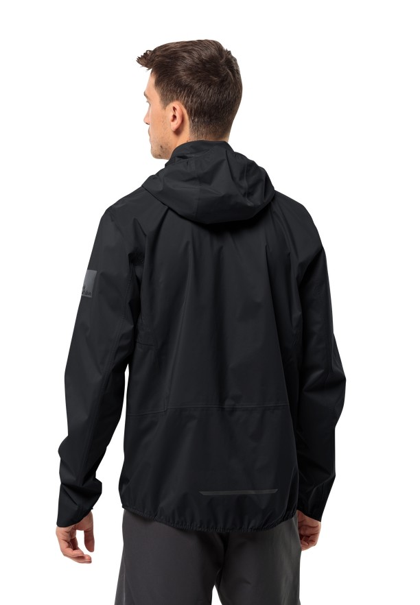 Black Jack Wolfskin Bike Commute 2.5l Men Rain Jackets | 95440695