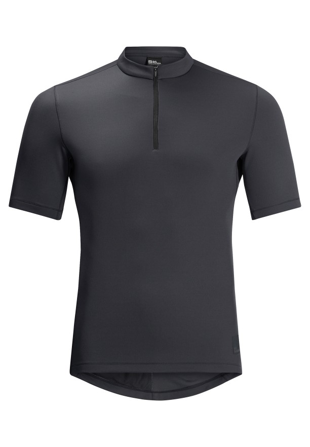 Black Jack Wolfskin Bike Commute Hz Men T Shirts | 11002223