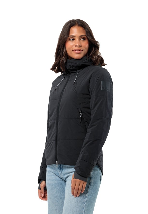 Black Jack Wolfskin Bike Commute Ins Women Jackets | 21420436