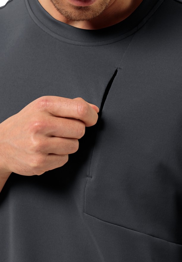 Black Jack Wolfskin Bike Commute Men T Shirts | 65149611