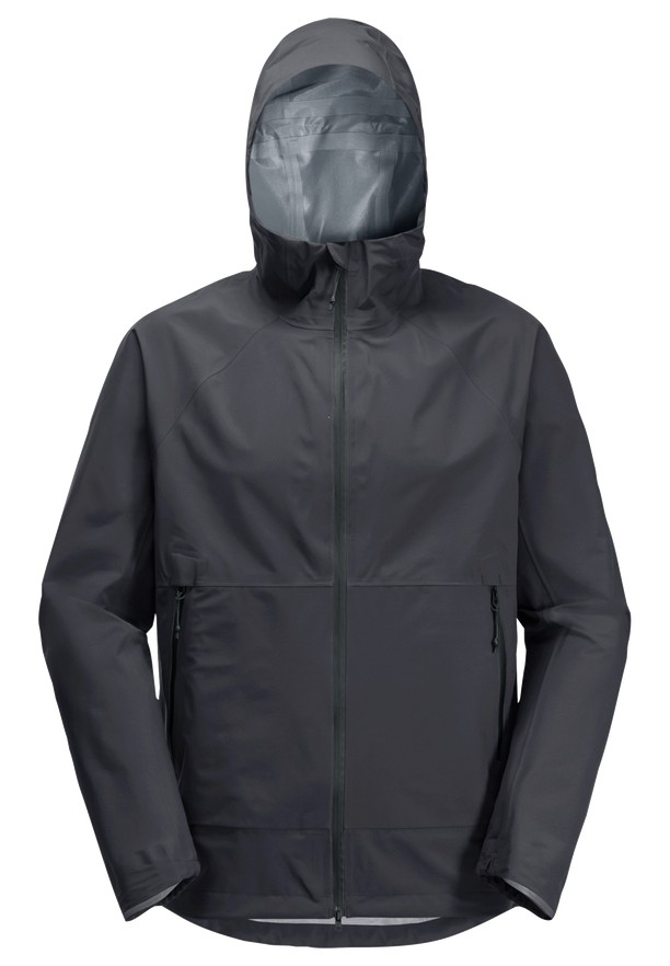 Black Jack Wolfskin Bike Commute Mono Men Rain Jackets | 41258009