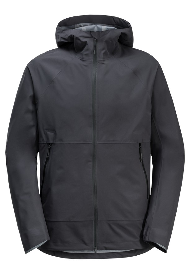 Black Jack Wolfskin Bike Commute Mono Men Rain Jackets | 41258009