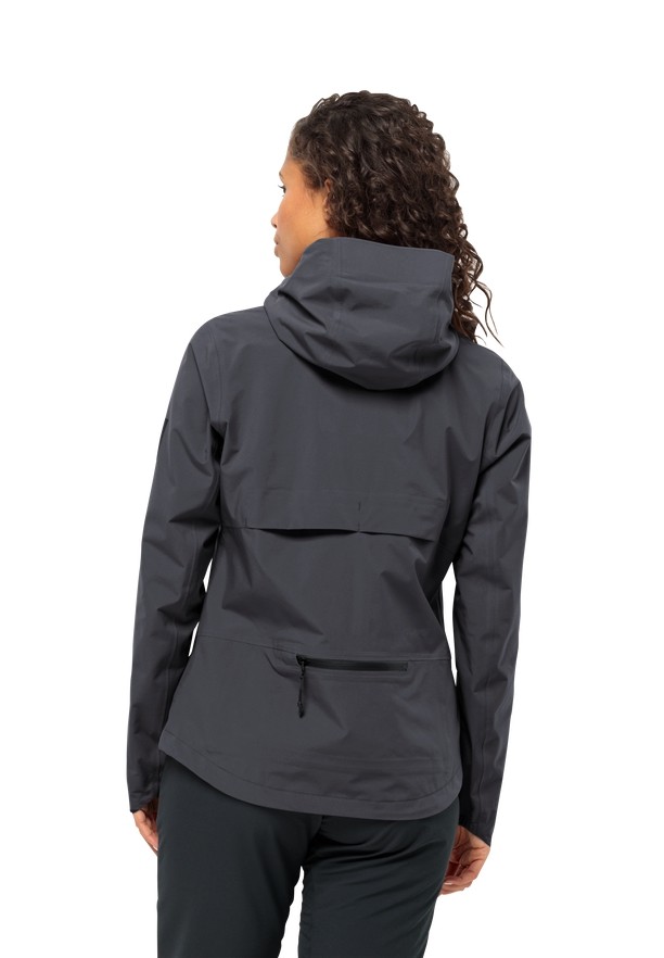 Black Jack Wolfskin Bike Commute Mono Women Rain Jackets | 61142917