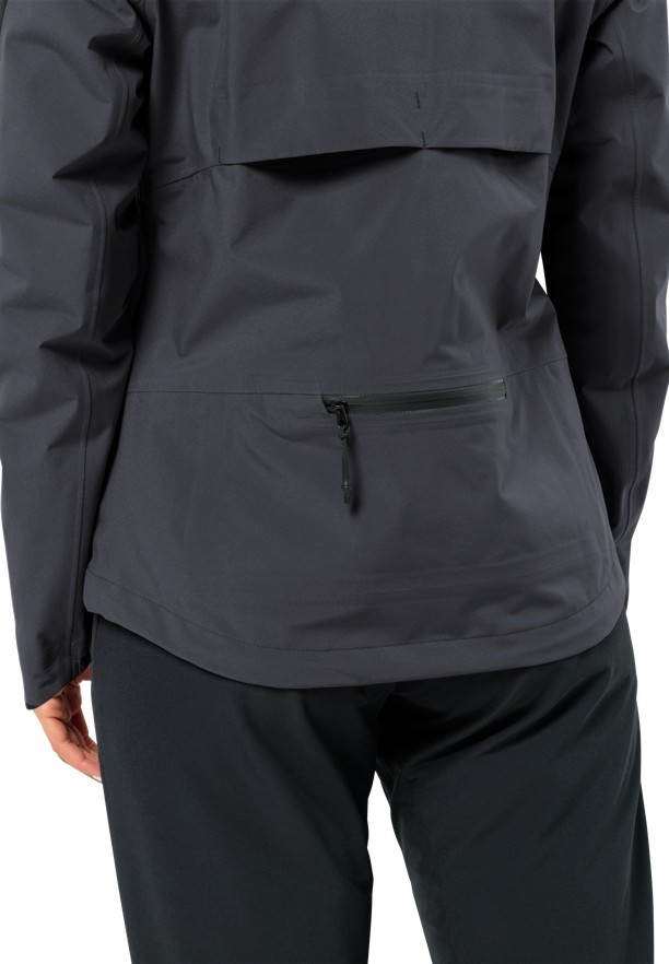 Black Jack Wolfskin Bike Commute Mono Women Rain Jackets | 61142917