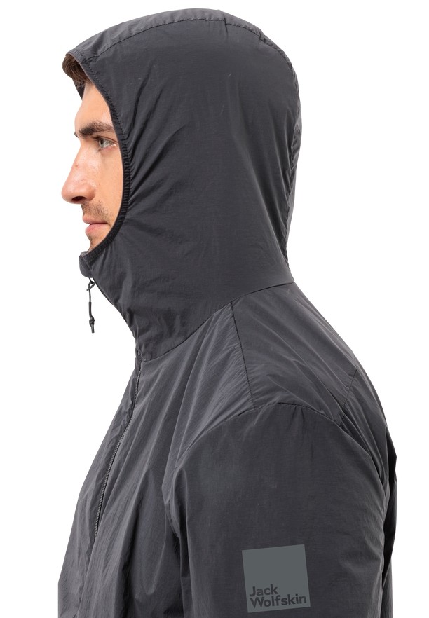 Black Jack Wolfskin Bike Commute Wind Men Softshell Jackets | 26212963