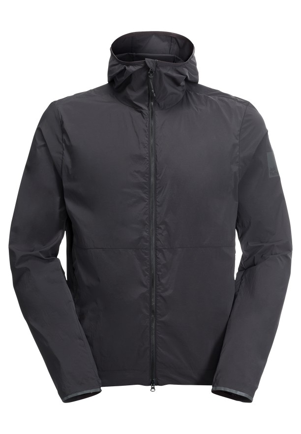 Black Jack Wolfskin Bike Commute Wind Men Softshell Jackets | 26212963