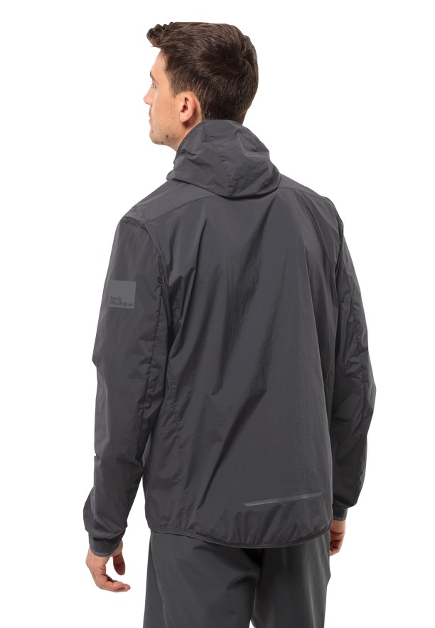 Black Jack Wolfskin Bike Commute Wind Men Softshell Jackets | 26212963