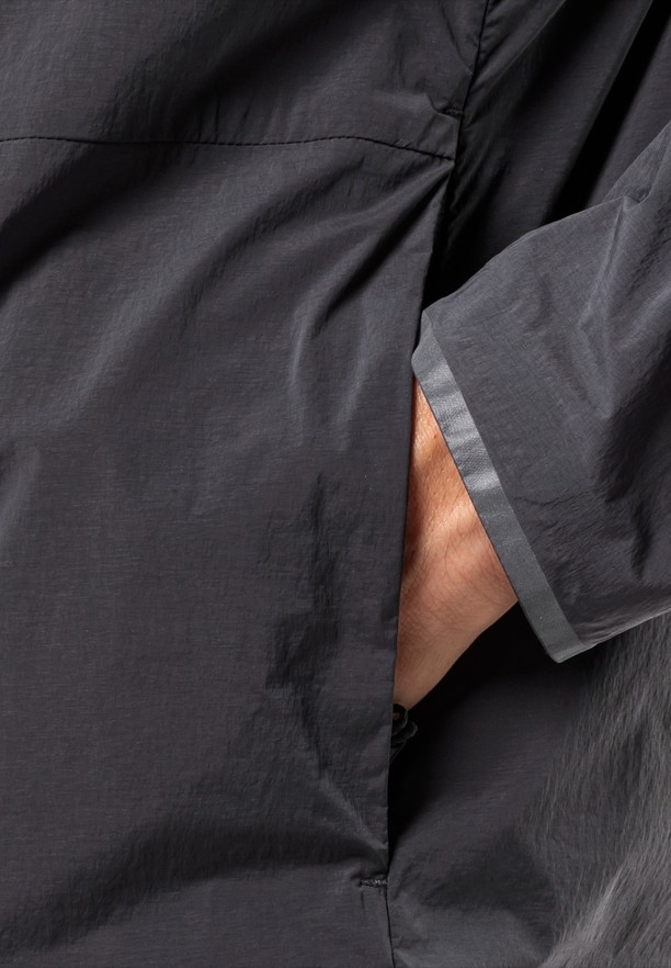 Black Jack Wolfskin Bike Commute Wind Men Softshell Jackets | 26212963