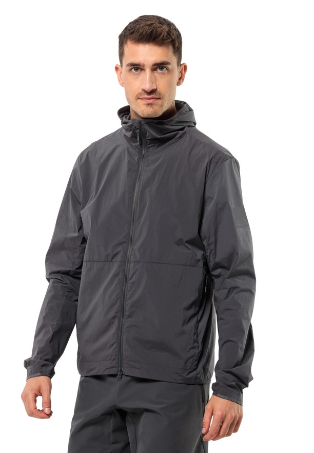 Black Jack Wolfskin Bike Commute Wind Men Softshell Jackets | 26212963