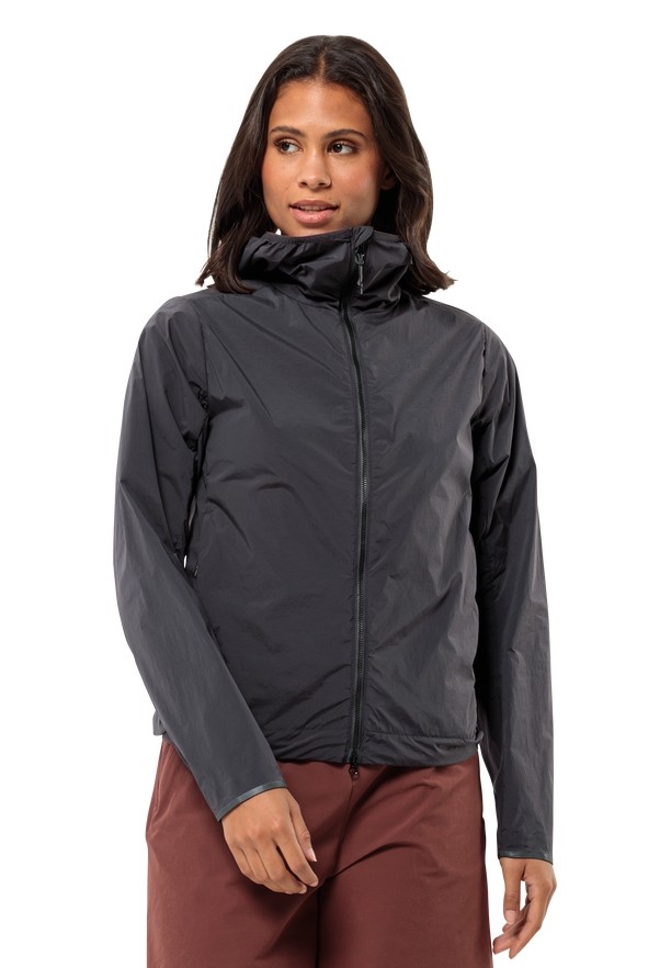 Black Jack Wolfskin Bike Commute Wind Women Softshell Jackets | 57368884
