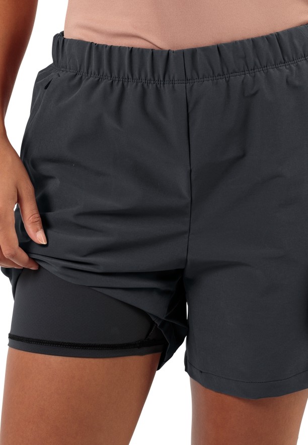 Black Jack Wolfskin Bike Commute Women Shorts | 28918610