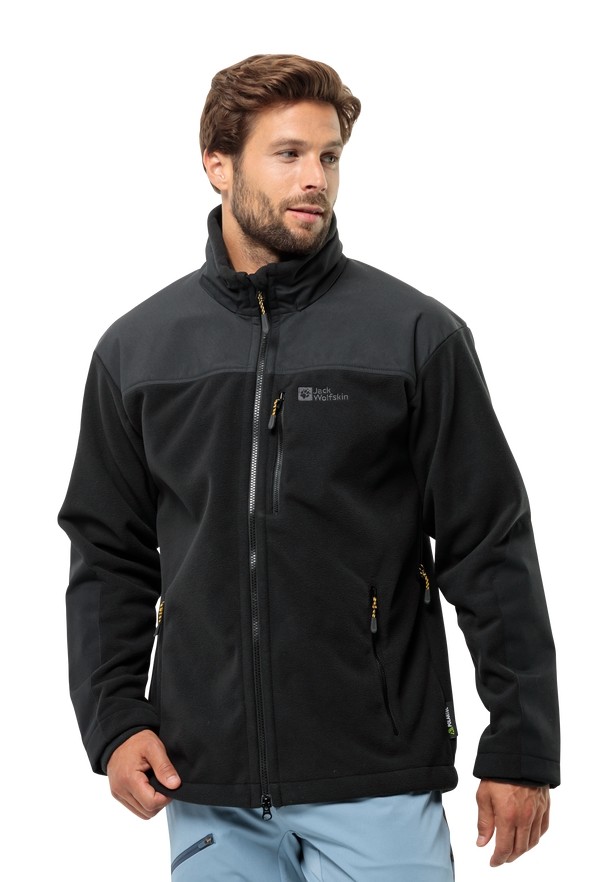 Black Jack Wolfskin Bornberg Hoody Men Softshell Jackets | 82337359