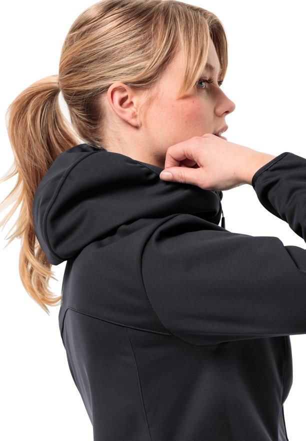 Black Jack Wolfskin Bornberg Hoody Women Jackets | 31194250
