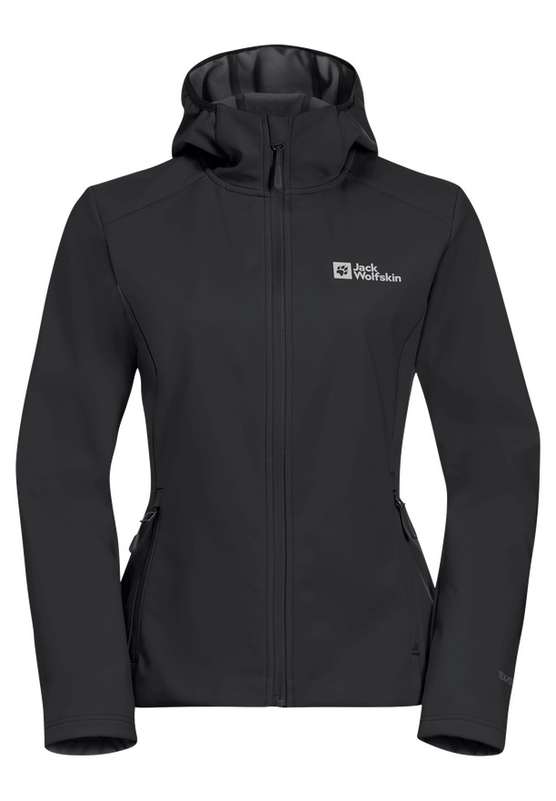 Black Jack Wolfskin Bornberg Hoody Women Softshell Jackets | 80340945
