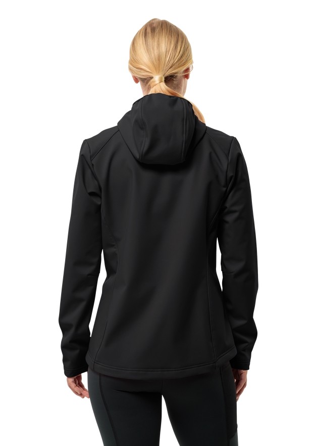 Black Jack Wolfskin Bornberg Hoody Women Softshell Jackets | 80340945