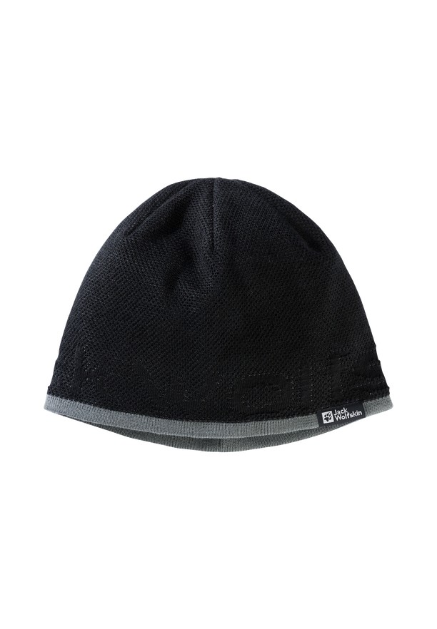 Black Jack Wolfskin Brand Men Beanie | 14020704