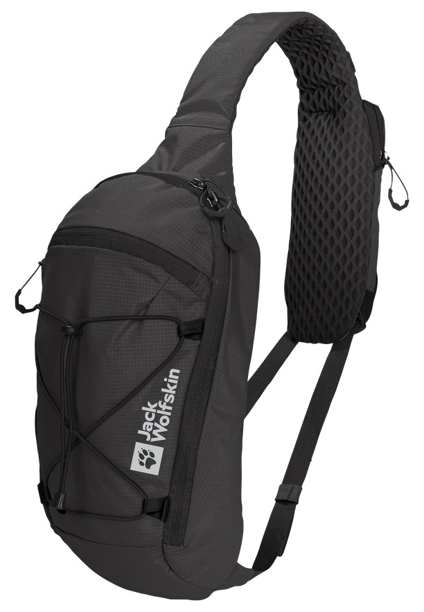 Black Jack Wolfskin Cyrox Sling Women Shoulder Bags | 91407781