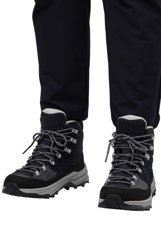 Black Jack Wolfskin Cyrox Texapore Mid Women Hiking Shoes | 96863111