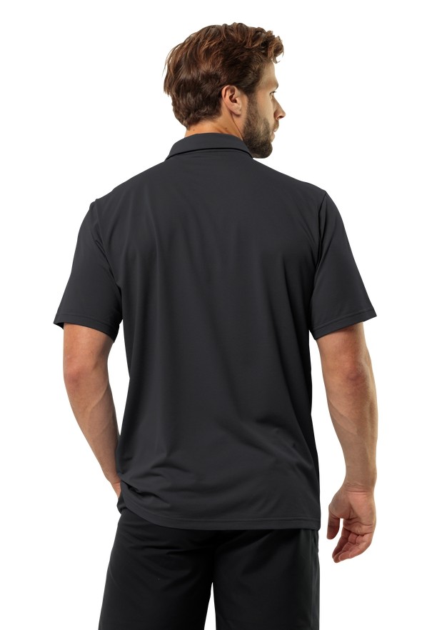 Black Jack Wolfskin Delgami Men Polo Shirts | 57406232