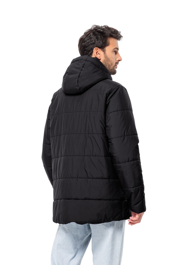 Black Jack Wolfskin Deutzer Long Men Jackets | 28954660