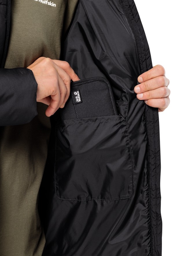 Black Jack Wolfskin Deutzer Long Men Jackets | 28954660