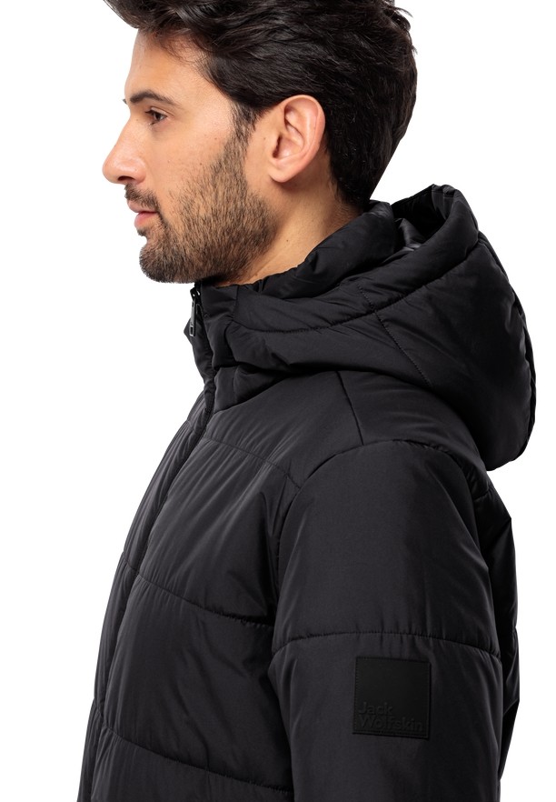 Black Jack Wolfskin Deutzer Long Men Jackets | 28954660