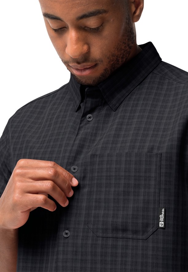 Black Jack Wolfskin El Dorado Men Shirts | 37214805
