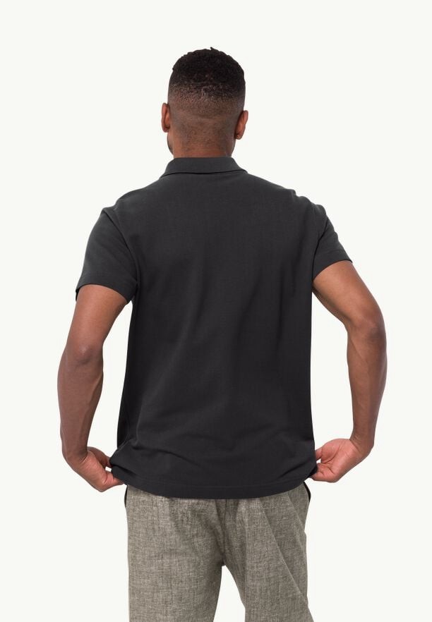 Black Jack Wolfskin Essential Men Polo Shirts | 46084473