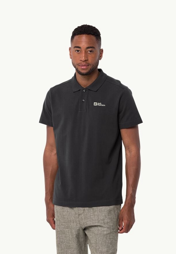 Black Jack Wolfskin Essential Men Polo Shirts | 46084473