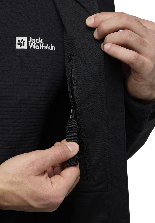 Black Jack Wolfskin Expdn Blizzard Men Fleece Jackets | 94704604