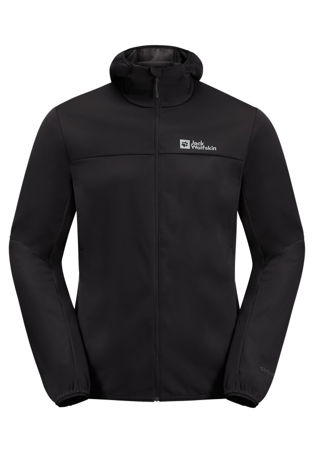 Black Jack Wolfskin Feldberg Hoody Men Softshell Jackets | 77914012
