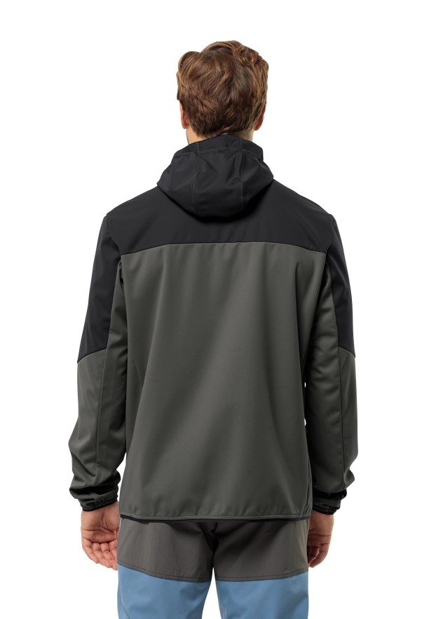 Black Jack Wolfskin Feldberg Hoody Men Softshell Jackets | 95082372