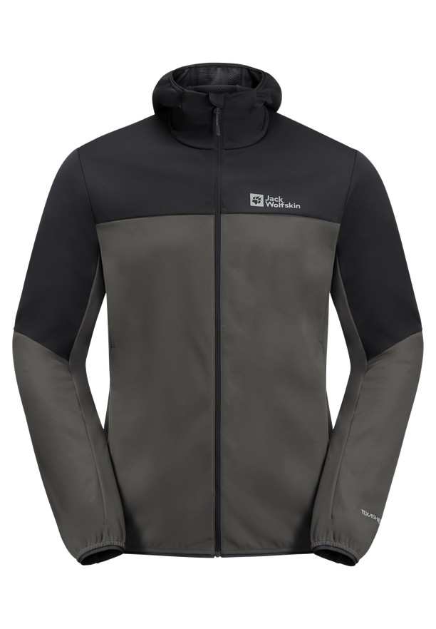 Black Jack Wolfskin Feldberg Hoody Men Softshell Jackets | 95082372
