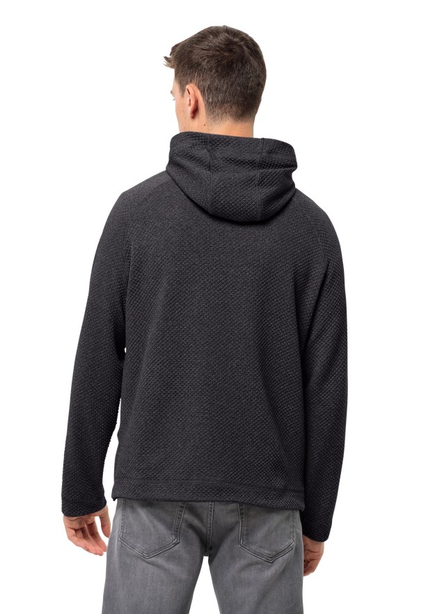 Black Jack Wolfskin Fernweh Hooded Men Fleece Jackets | 60469717