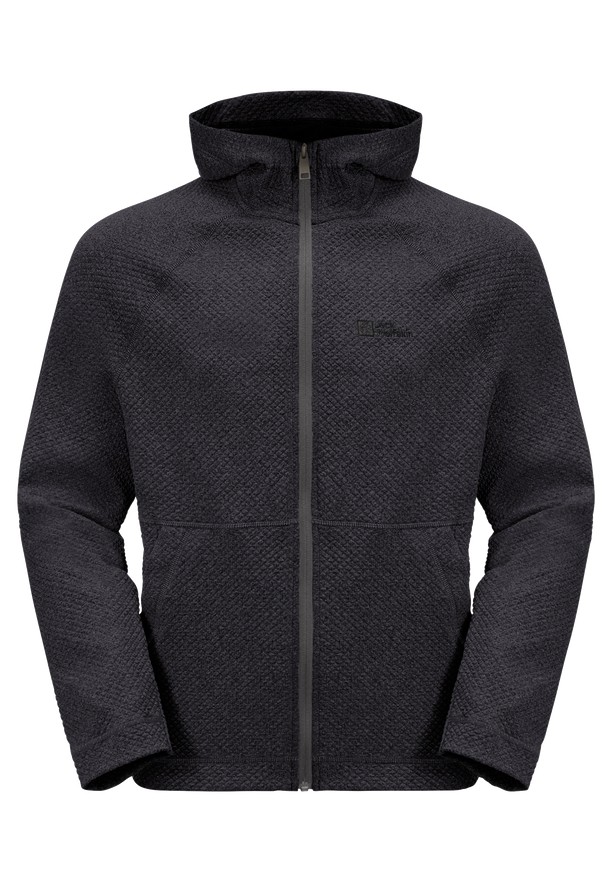 Black Jack Wolfskin Fernweh Hooded Men Fleece Jackets | 60469717