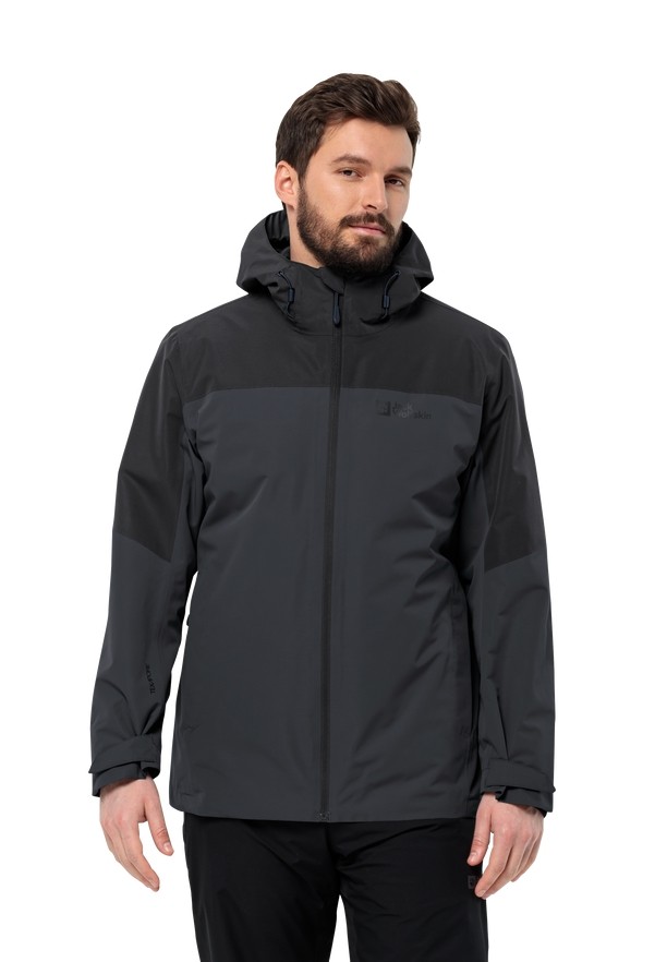 Black Jack Wolfskin Glaabach 3in1 Men Jackets | 80459115