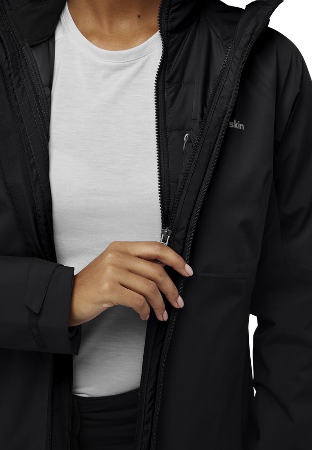 Black Jack Wolfskin Glaabach 3in1 Women Jackets | 87505031