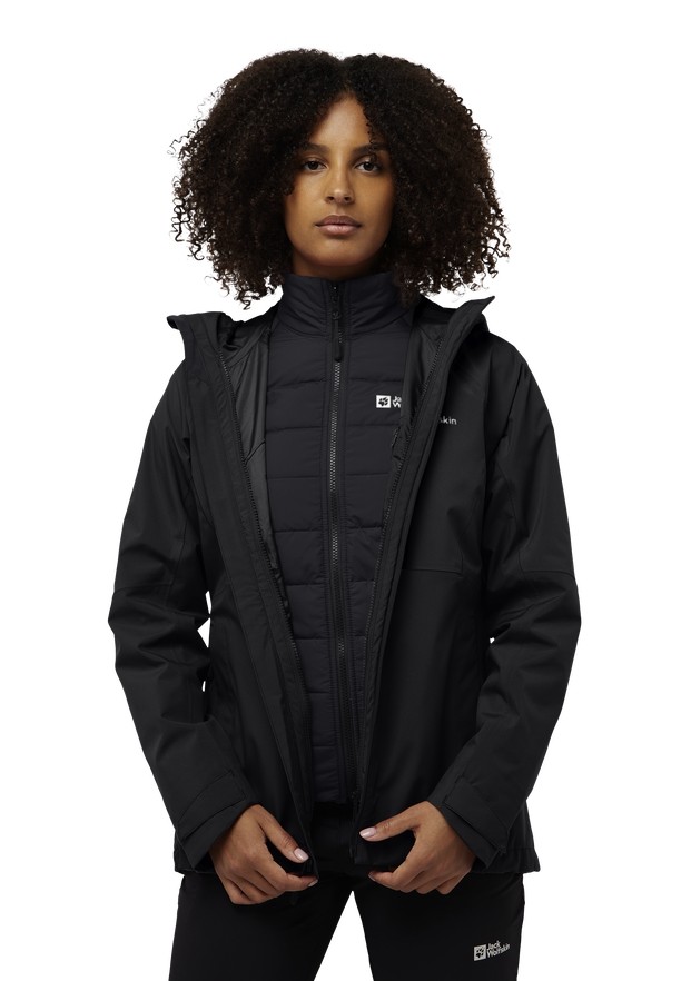 Black Jack Wolfskin Glaabach 3in1 Women Jackets | 87505031
