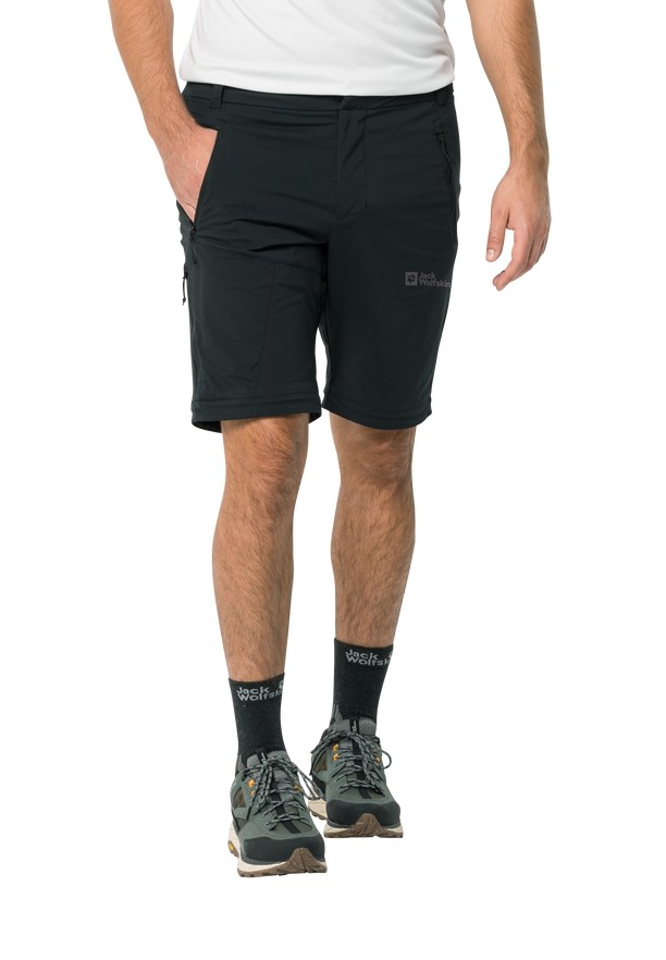 Black Jack Wolfskin Glastal Zip Away Men Hiking Pants | 62749296