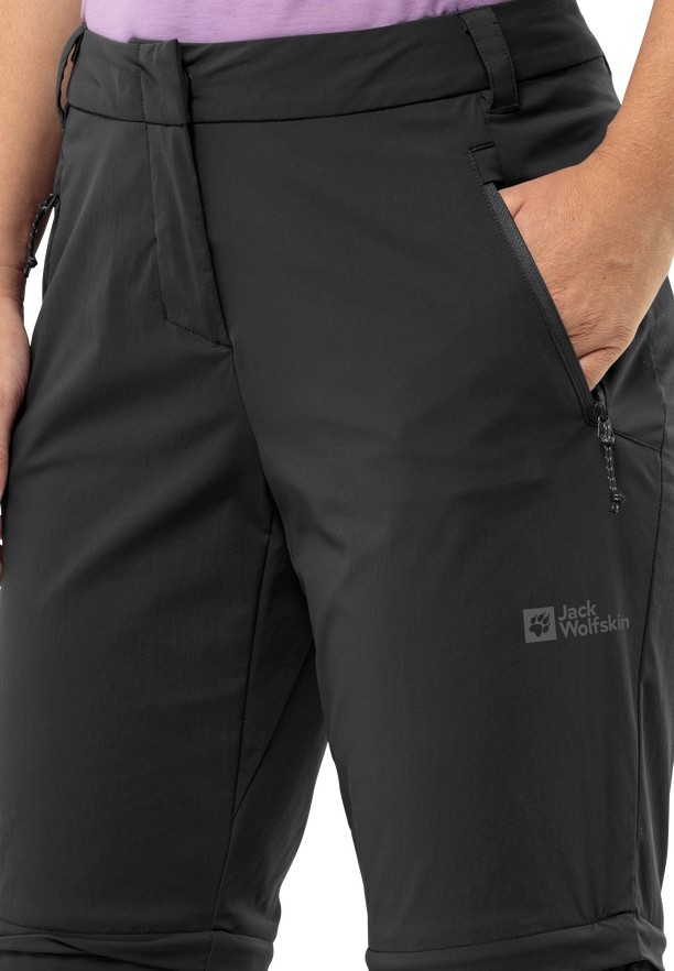 Black Jack Wolfskin Glastal Zip Off Women Hiking Pants | 22561809