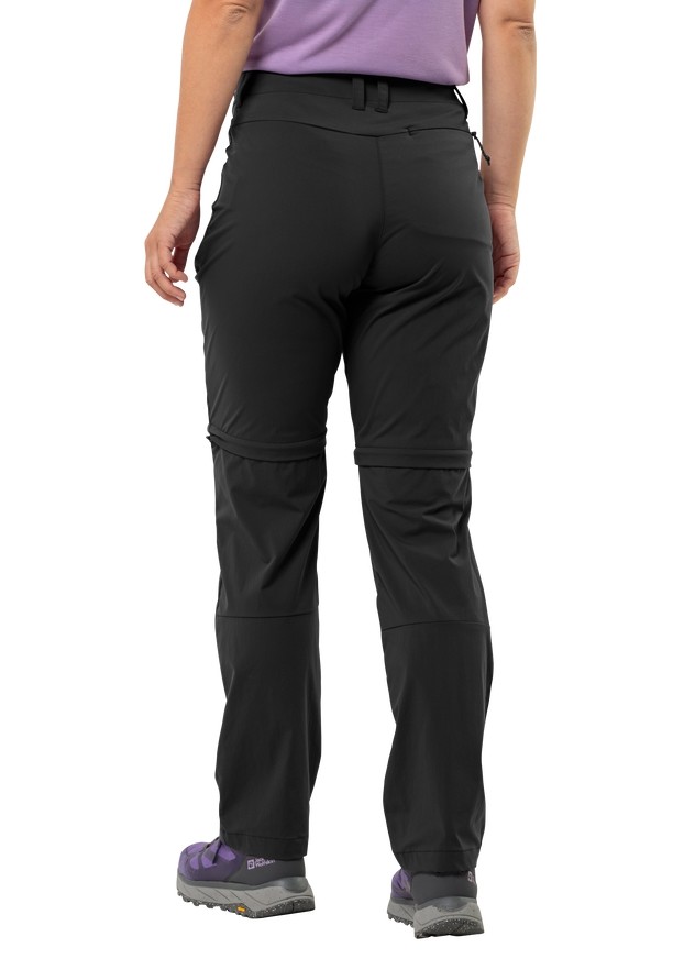 Black Jack Wolfskin Glastal Zip Off Women Hiking Pants | 22561809
