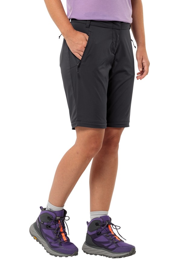 Black Jack Wolfskin Glastal Zip Off Women Hiking Pants | 22561809