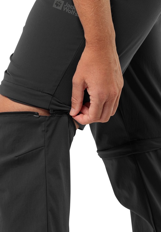 Black Jack Wolfskin Glastal Zip Off Women Hiking Pants | 22561809